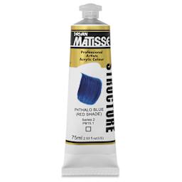 Matisse Structure Paint - Phthalo Blue (Red Shade), 75 ml