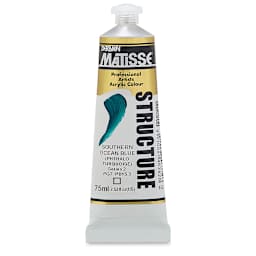 Matisse Structure Paint - South Ocean Blue, 75 ml