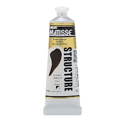 Matisse Structure Paint - Burnt Umber, 75 ml