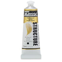Matisse Structure Paint - Metallic Gold, 75 ml