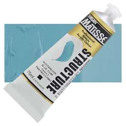 Matisse Structure Paint - Australian Blue Gum, 75 ml tube and swatch