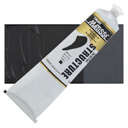 Matisse Structure Paint - Mars Black, 150 ml tube and swatch