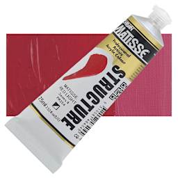 Matisse Structure Paint - Matisse Light Red, 75 ml tube and swatch