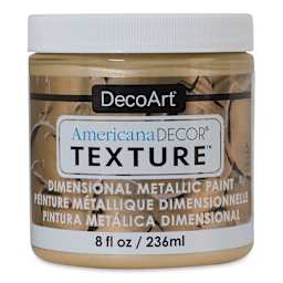 DecoArt American Decor Texture Paint - Champagne Metallic, 8 oz