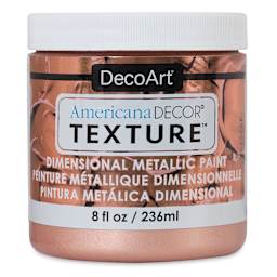 DecoArt American Decor Texture Paint - Rose Gold Metallic, 8 oz
