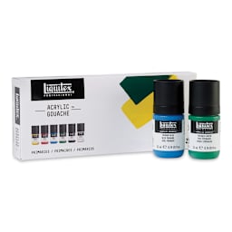 Liquitex Acrylic Gouache - Primaries, Set of 6, 22ml