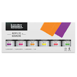 Liquitex Acrylic Gouache - Set of 6, Fluorescents, 59 ml