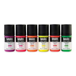 Liquitex Acrylic Gouache - Set of 6, Fluorescents, 59 ml
