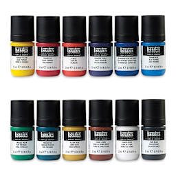 Liquitex Acrylic Gouache - Essentials Set of 12, 22 ml out of packaging