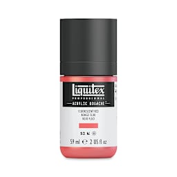 Liquitex Acrylic Gouache - Fluorescent Red, 59 ml