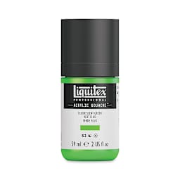 Liquitex Acrylic Gouache - Fluorescent Green, 59 ml