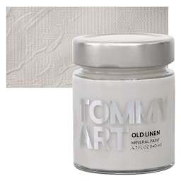 Tommy Art Mineral Paint - Old Linen, 140 ml jar and swatch