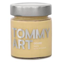 Tommy Art Paste - Front view of 140 ml Ochre Jar