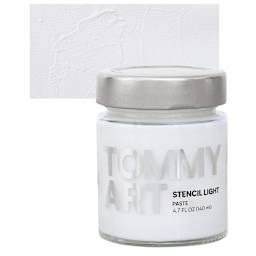 Tommy Art DIY System - Stencil Light Paste, 140 ml jar and swatch