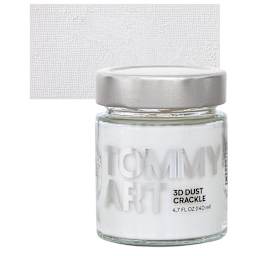 Tommy Art DIY System - 3D Dust Crackle, 140 ml jar and swatch