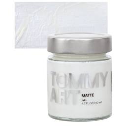 Tommy Art DIY System - Matte Gel, 140 ml jar and swatch