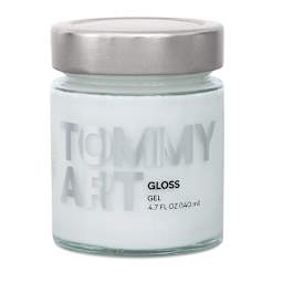 Tommy Art Gel - Front of 140 ml Gloss Gel Jar
