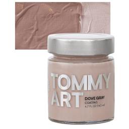 Tommy Art DIY System - Dove Gray Coating, 140 ml jar and swatch