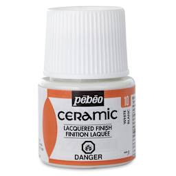 Pebeo Ceramic Paint - White, 45 ml