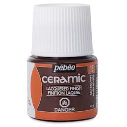 Pebeo Ceramic Paint - Red Brown, 45 ml