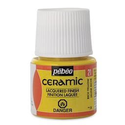 Pebeo Ceramic Paint - Rich Yellow, 45 ml