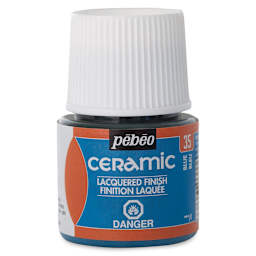 Pebeo Ceramic Paint - Blue, 45 ml