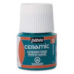 Pebeo Ceramic Paint - Turquoise, 45 ml