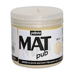 Pebeo Mat Pub Acrylic Paint - Ivory, 140 ml