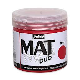 Pebeo Mat Pub Acrylic Paint - Magenta Red, 140 ml