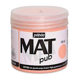 Pebeo Mat Pub Acrylic Paint - Bright Pink, 140 ml