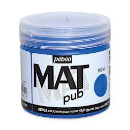 Pebeo Mat Pub Acrylic Paint - Cobalt Blue, 140 ml