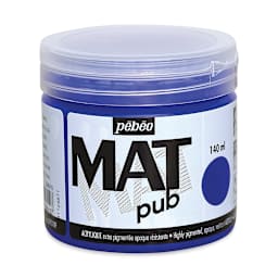 Pebeo Mat Pub Acrylic Paint - Ultramarine Blue, 140 ml