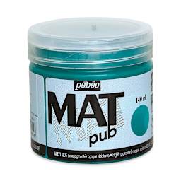 Pebeo Mat Pub Acrylic Paint - Duck Green, 140 ml