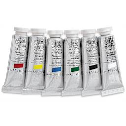 Winsor & Newton Designers Gouache - Set of 6, Primary Set, 14 ml Tubes