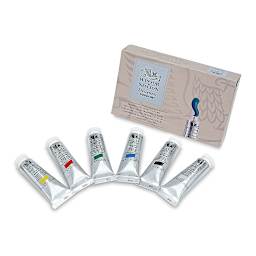 Winsor & Newton Designers Gouache - Set of 6, Primary Set, 14 ml Tubes, tubes with packaging
