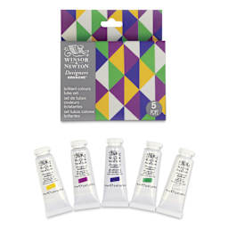 Winsor & Newton Designers Gouache - Brilliant Colors, Set of 5, 14 ml Tubes