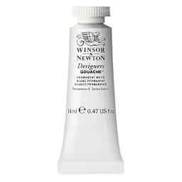 Winsor & Newton Designers Gouache - Permanent White, 14 ml tube