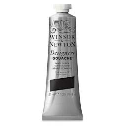 Winsor & Newton Designers Gouache - Ivory Black, 37 ml tube