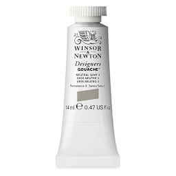 Winsor & Newton Designers Gouache - Neutral Gray 3, 14 ml tube