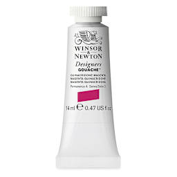 Winsor & Newton Designers Gouache - Quinacridone Magenta, 14 ml tube