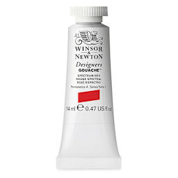 Winsor & Newton Designers Gouache - Spectrum Red, 14 ml tube