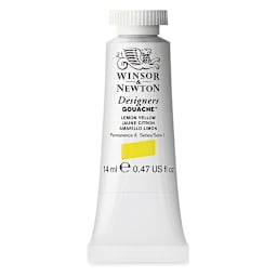 Winsor & Newton Designers Gouache - Lemon Yellow, 14 ml tube