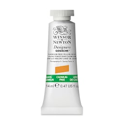 Winsor & Newton Designers Gouache - Cadmium-Free Yellow Deep, 14 ml tube
