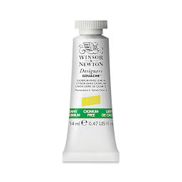Winsor & Newton Designers Gouache - Cadmium-Free Lemon Yellow, 14 ml tube