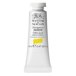 Winsor & Newton Designers Gouache - Primary Yellow, 14 ml tube