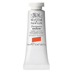 Winsor & Newton Designers Gouache - Orange Lake Deep, 14 ml tube
