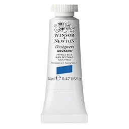 Winsor & Newton Designers Gouache - Phthalo Blue, 14 ml tube