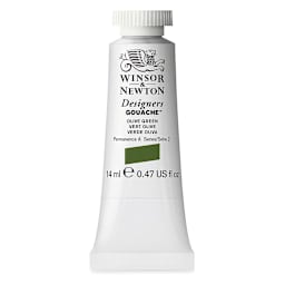 Winsor & Newton Designers Gouache - Olive Green, 14 ml tube