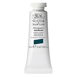 Winsor & Newton Designers Gouache - Winsor Green, 14 ml tube