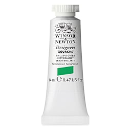 Winsor & Newton Designers Gouache - Brilliant Green, 14 ml tube